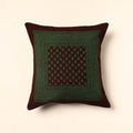 Green - Bagh Block Printed Cotton Cushion Cover (16 x 16 in) 22