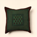 Green Bagh Block Printed Cotton Cushion Cover