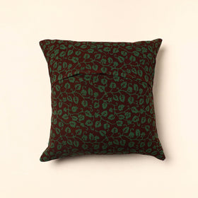 Green Bagh Block Printed Cotton Cushion Cover