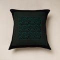Green Bagh Block Printed Cotton Cushion Cover