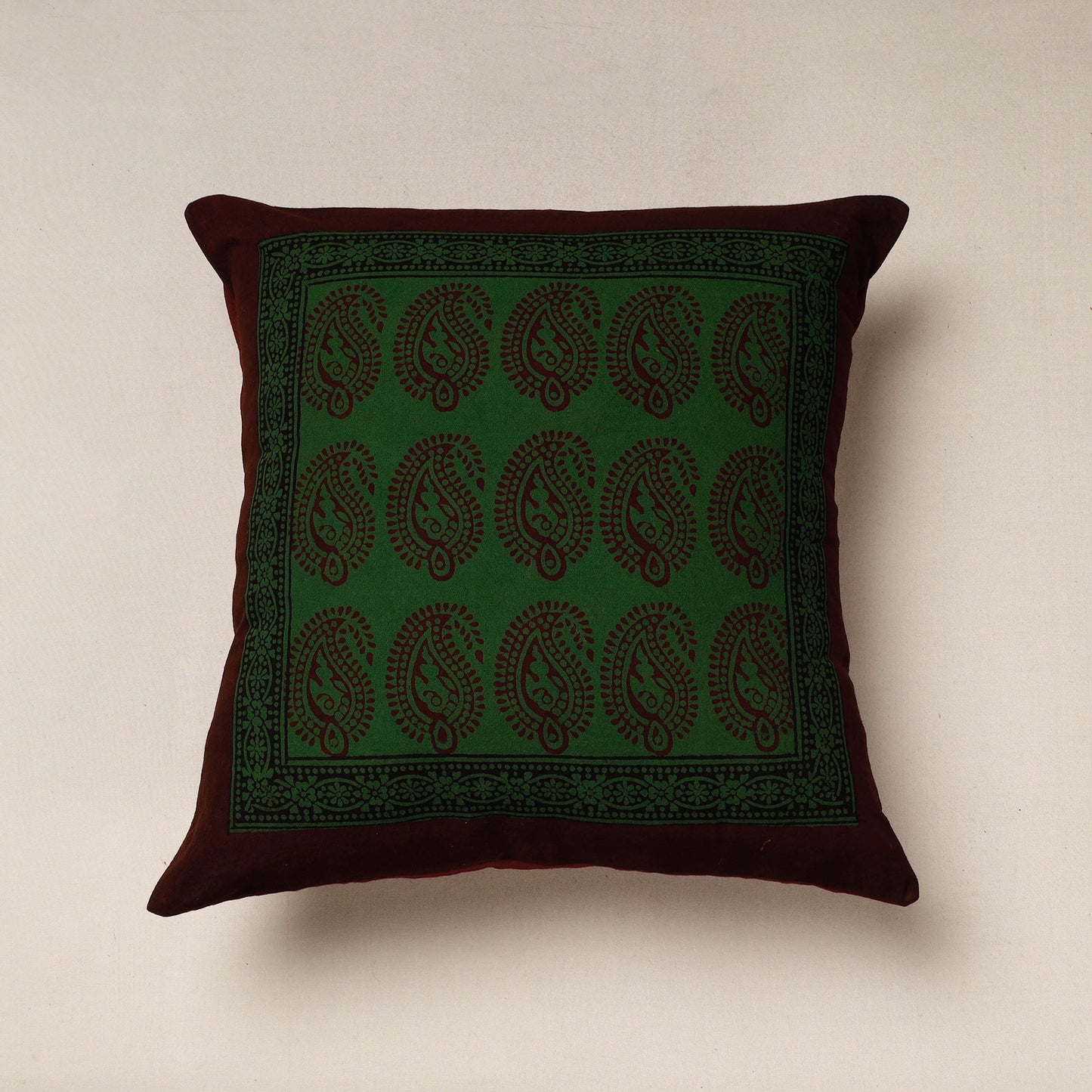  Bagh Block Printed Cotton Cushion Cover 