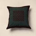 Green Bagh Block Printed Cotton Cushion Cover