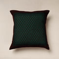 Green Bagh Block Printed Cotton Cushion Cover