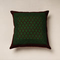 Green Bagh Block Printed Cotton Cushion Cover