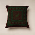 Green Bagh Block Printed Cotton Cushion Cover
