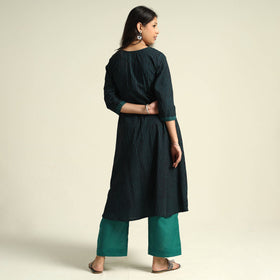  Bagh Block Printing Cotton Kurta with Palazzo & Dupatta Set 