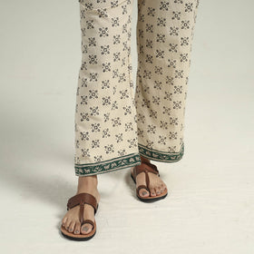 Green - bagru block printed chanderi silk kurta