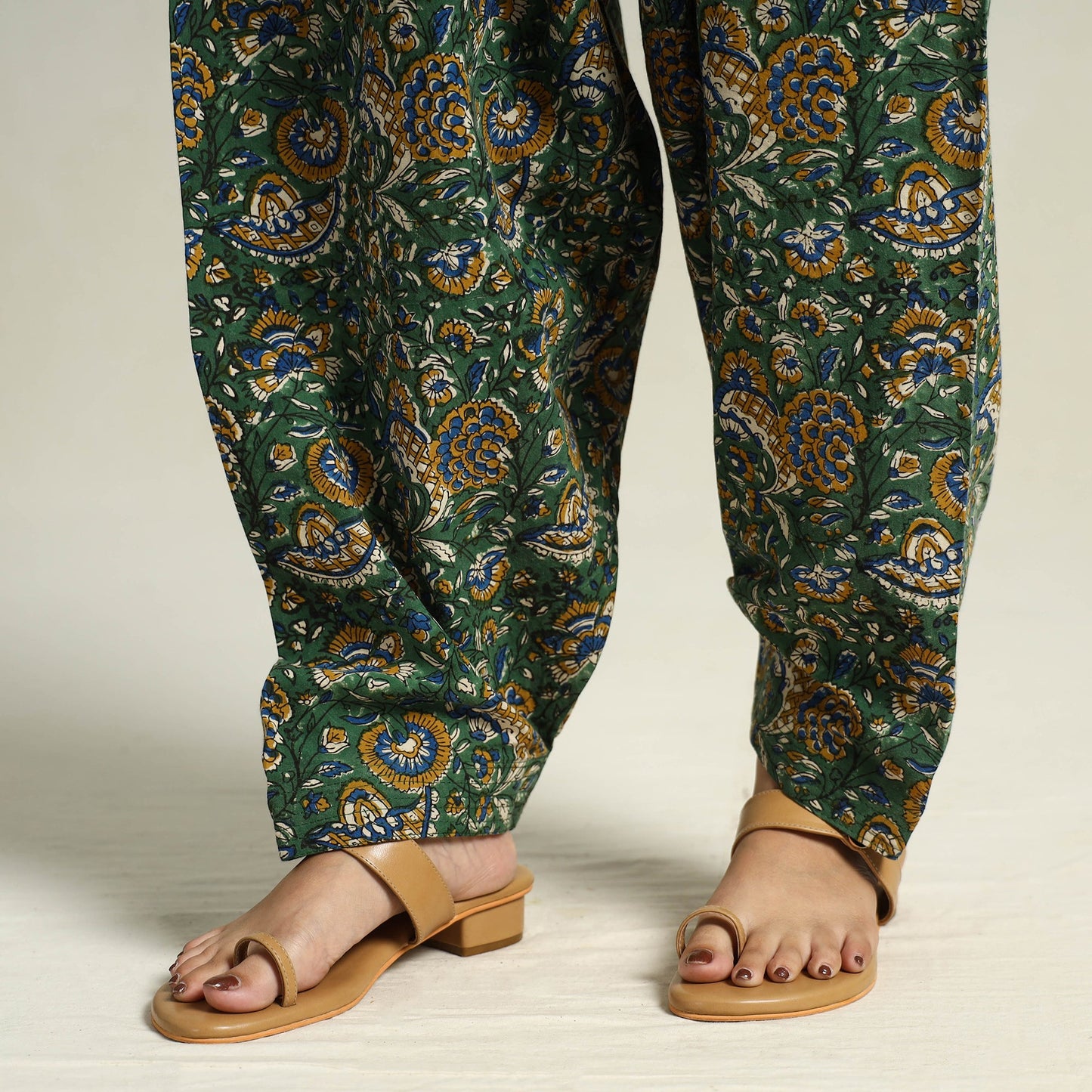 Buy Bagru Block Printed Cotton Elasticated Salwar 09 Online at iTokri.com