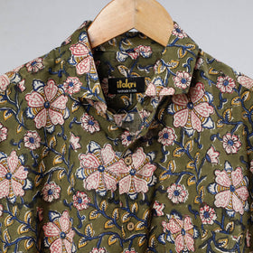 Buy Bagru Dabu Block Printed Cotton Men Full Sleeve Shirt Online at iTokri.com