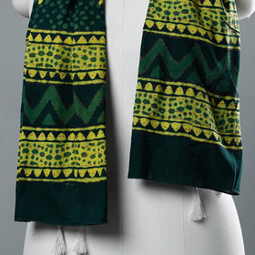 Buy Bagru Block Printed Tagai Work Cotton Stole with Tassels Online at iTokri.com