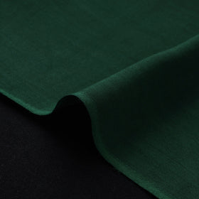 Green - bamboo silk natural dyed pure handloom plain fabric