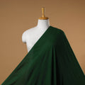 Green - bamboo silk natural dyed pure handloom plain fabric