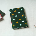 Green - Bandhani Cover Handmade Paper Notebook (5 x 3.5 in)