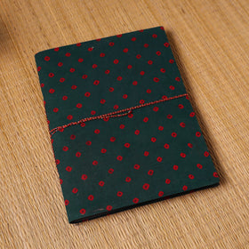 Bandhani fabric cover handmade paper photo album (12 x 10