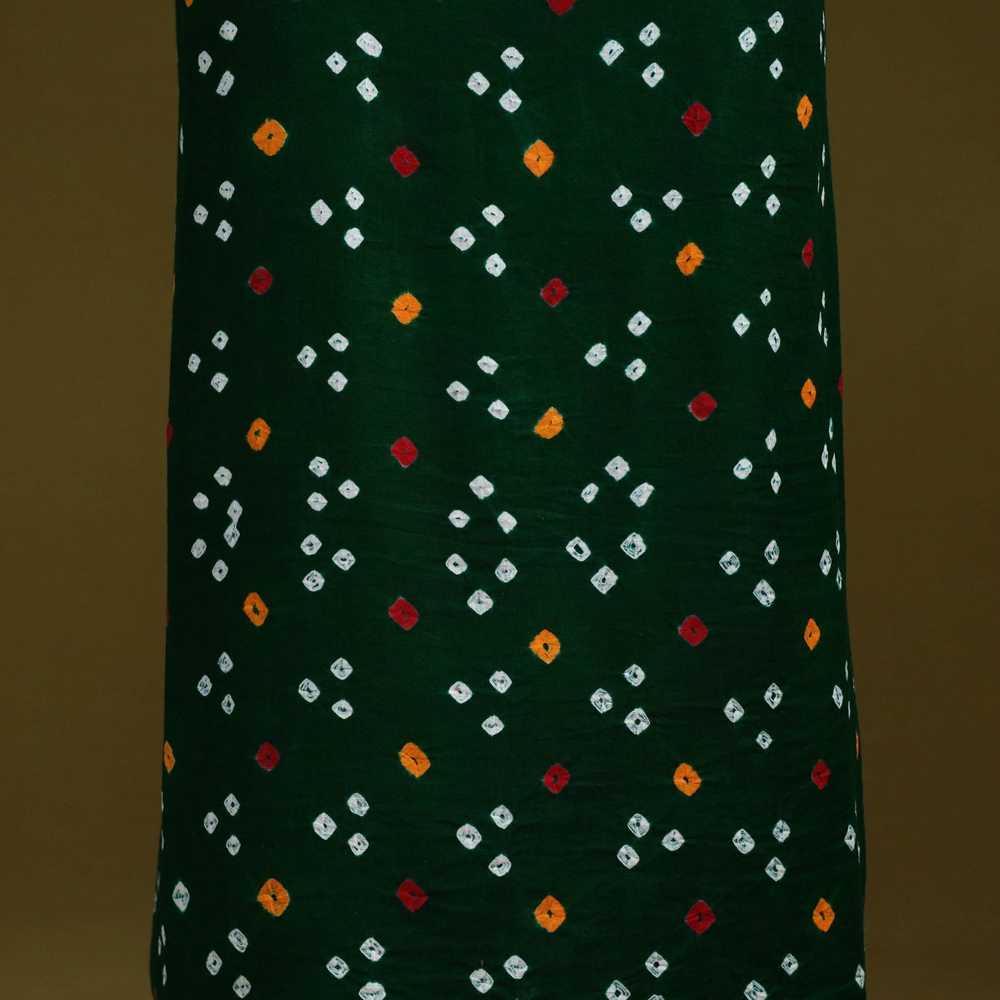 Bandhani patchwork cotton unstitched kurta material (3m) 08