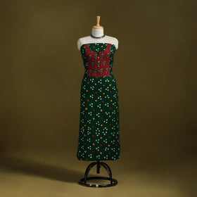 Bandhani patchwork cotton unstitched kurta material (3m) 08