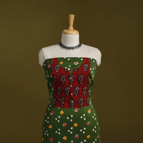 Bandhani patchwork cotton unstitched kurta material (3m) 33