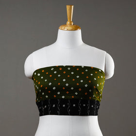 Buy Rangoli Bandhani Tie-Dye Cotton Blouse Piece 