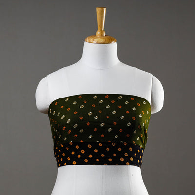 Buy Rangoli Bandhani Tie-Dye Cotton Blouse Piece 