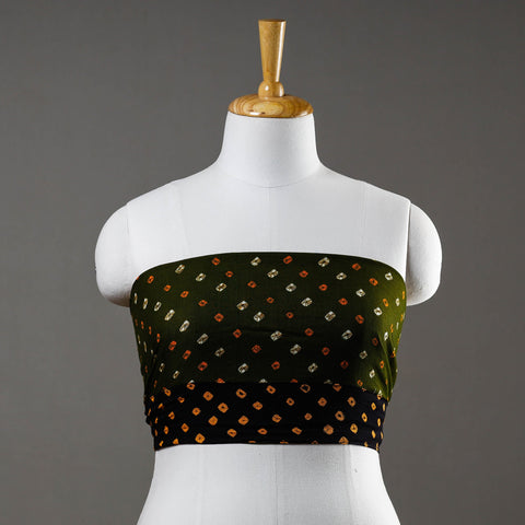 Buy Rangoli Bandhani Tie-Dye Cotton Blouse Piece 