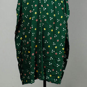 Buy Bandhani Tie-Dye Cotton Kaftan with Tie-Up Waist (Long) Online l iTokri.com