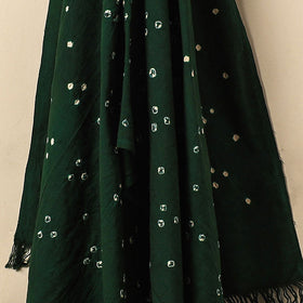 Green - Bandhani Tie-Dye Handloom Cotton Towel