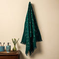 Green - Bandhani Tie-Dye Handloom Cotton Towel Online