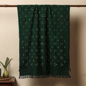 Green - Bandhani Tie-Dye Handloom Cotton Towel