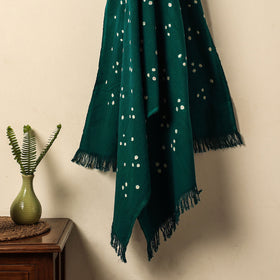 Green - Bandhani Tie-Dye Handloom Cotton Towel Online