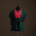 Bandhani tie-dye patchwork cotton kaftan (short) 23