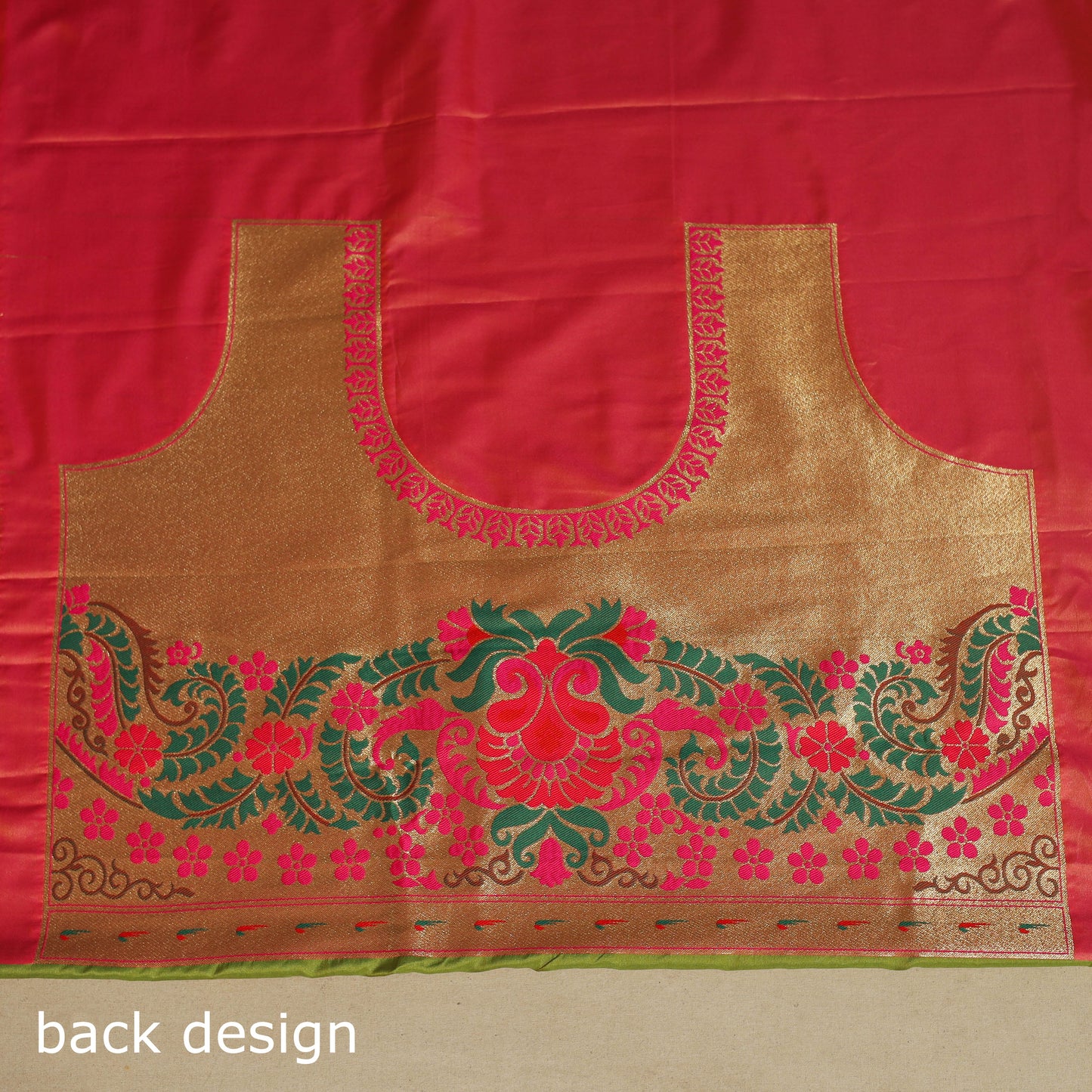 Green - bangalore silk paithani saree 03 - handcrafted