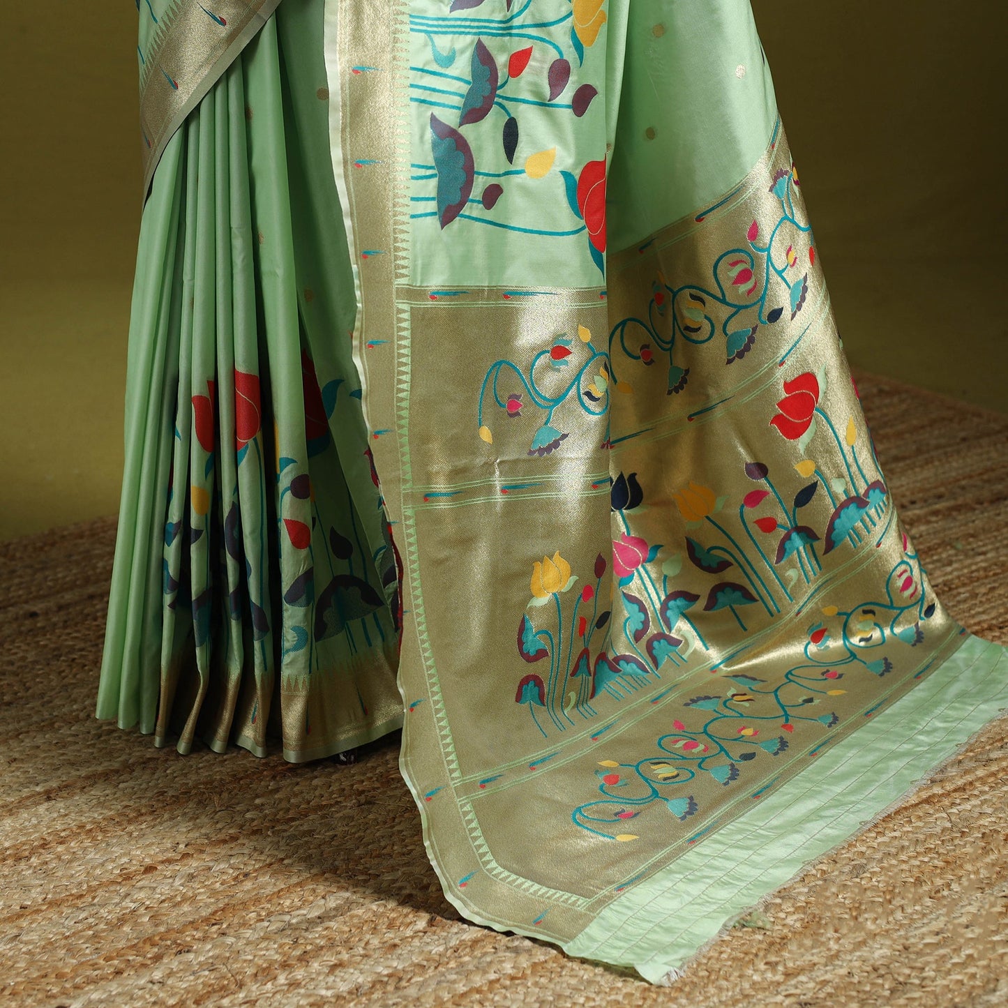 Bangalore silk paithani saree 06 - handcrafted