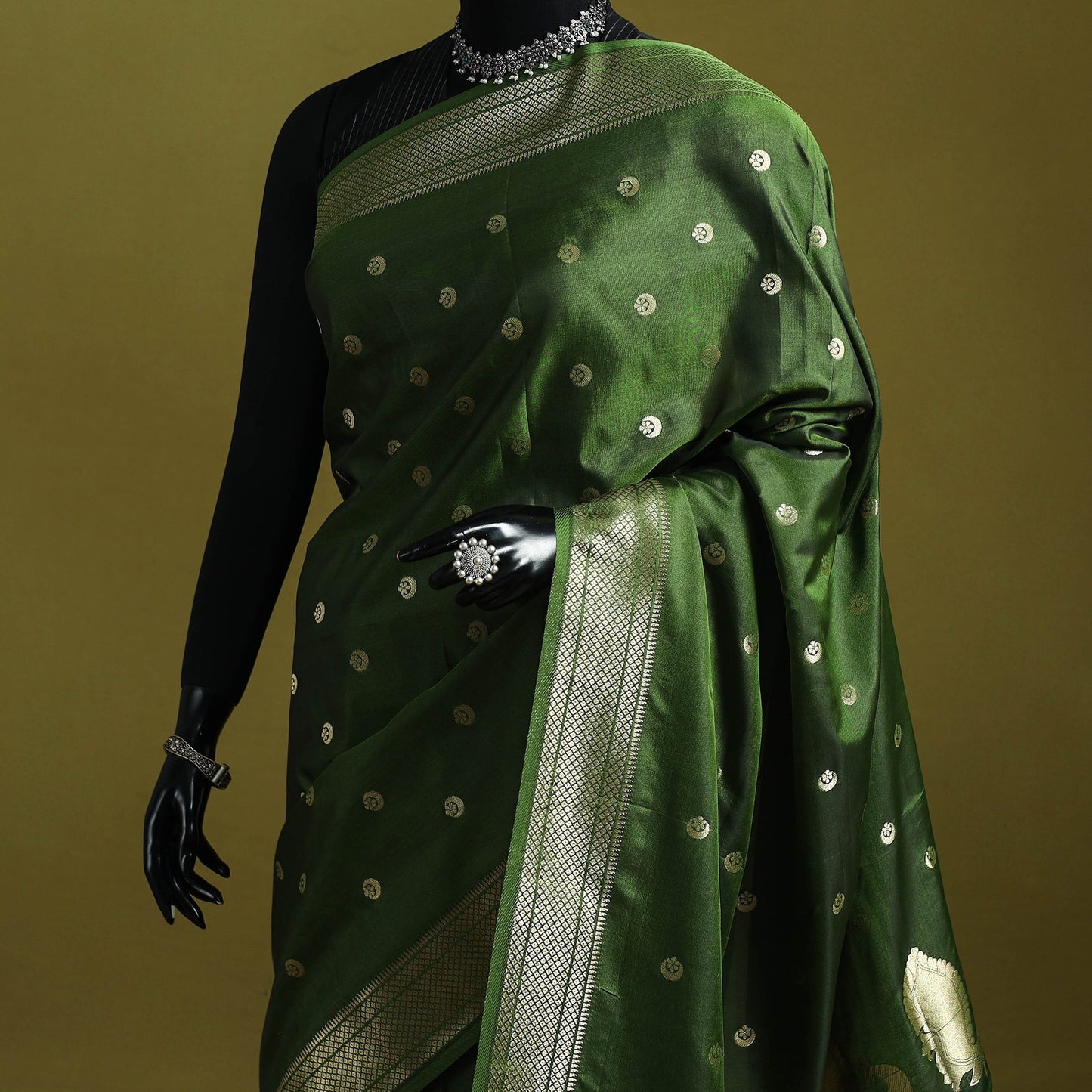 Bangalore silk paithani saree 13 - handcrafted