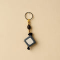 Green - banjara embroidery handmade keychain - handcrafted
