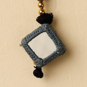 Green - banjara embroidery handmade keychain - handcrafted