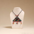 Banjara embroidery mirror & bead work handmade necklace 03