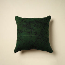 Green Batik Print Cotton Cushion Cover