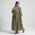 Buy Batik Printed Cotton Flared Dress Online at iTokri.com