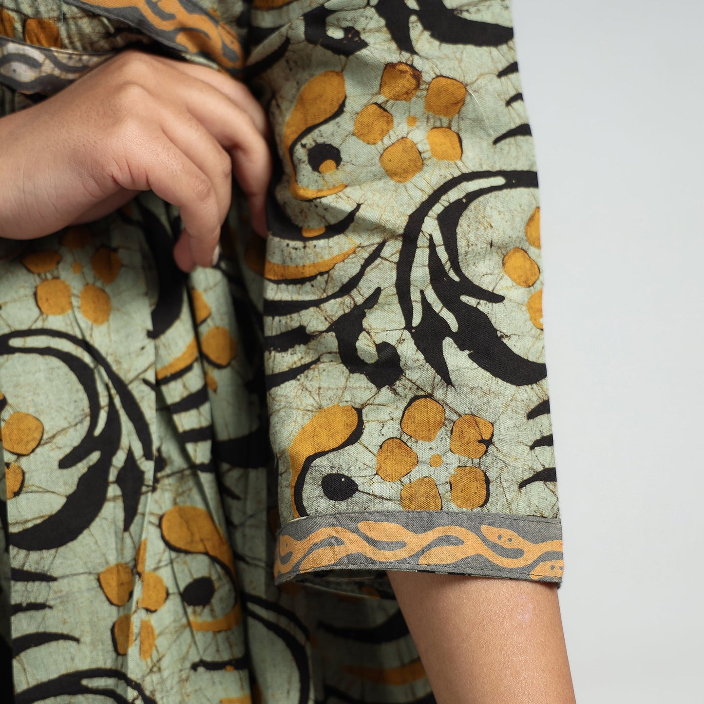 Buy Batik Printed Cotton Flared Dress Online at iTokri.com