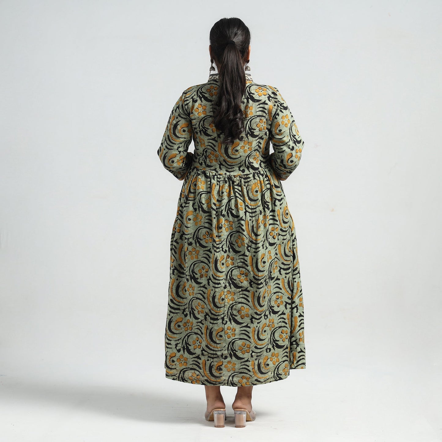 Buy Batik Printed Cotton Flared Dress Online at iTokri.com
