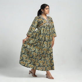 Buy Batik Printed Cotton Flared Dress Online at iTokri.com