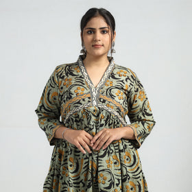 Buy Batik Printed Cotton Flared Dress Online at iTokri.com