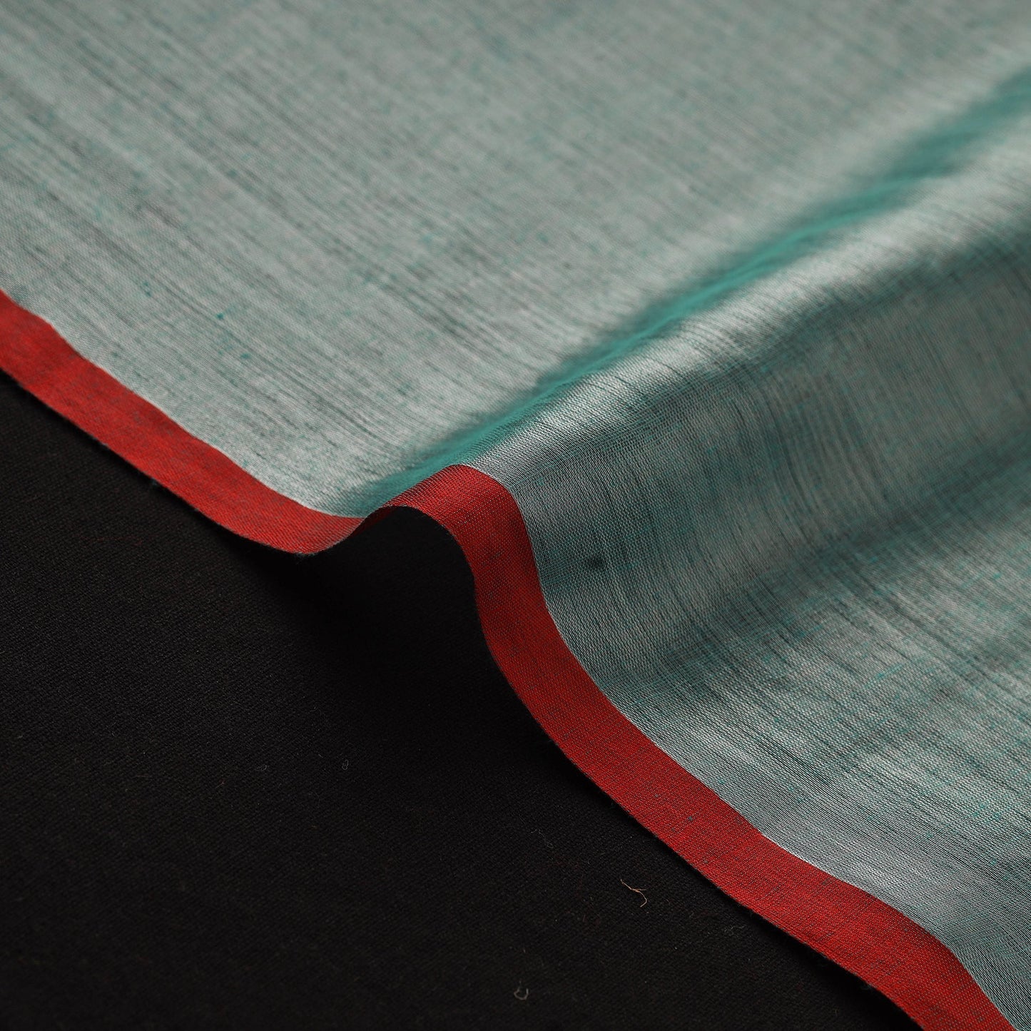 Bengal fine tissue zari plain fabric 15 - handcrafted