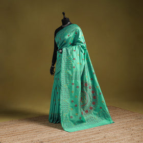 Bengal hand embroidery silk nakshi kantha saree 20