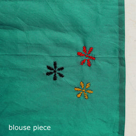  Buy Green Bengal Hand Embroidery Silk Nakshi Kantha Saree