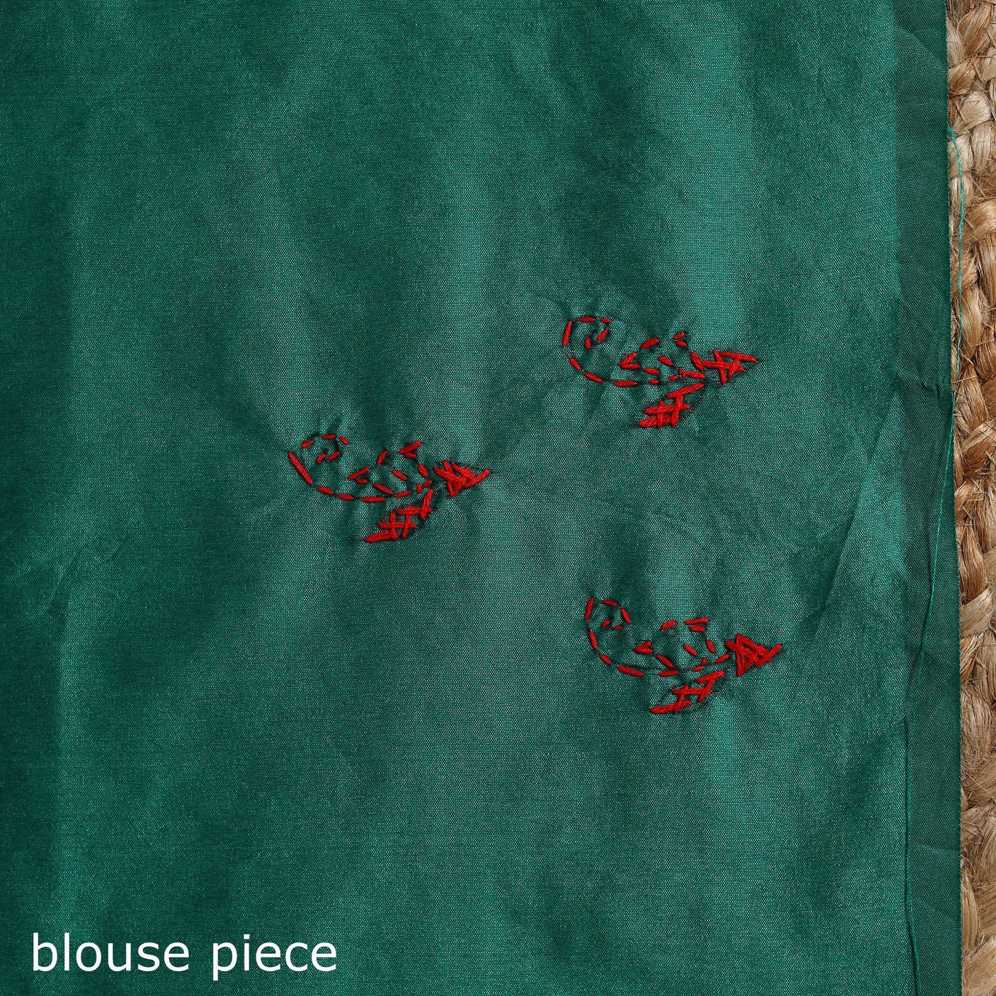 Bengal hand embroidery silk nakshi kantha saree 32