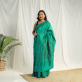  Buy Green Bengal Hand Embroidery Silk Nakshi Kantha Saree