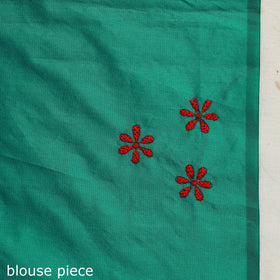  Buy Green Bengal Hand Embroidery Silk Nakshi Kantha Saree