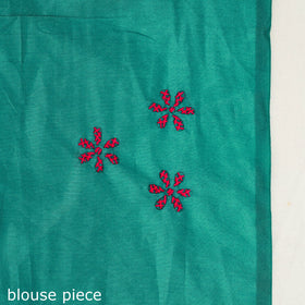  Buy Green Bengal Hand Embroidery Silk Nakshi Kantha Saree