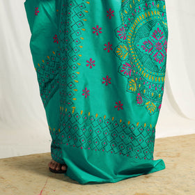 Bengal Hand Embroidery Silk Nakshi Kantha Saree